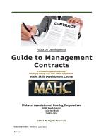 Guide to Management Contracts
