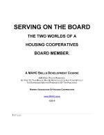 Serving on the Board